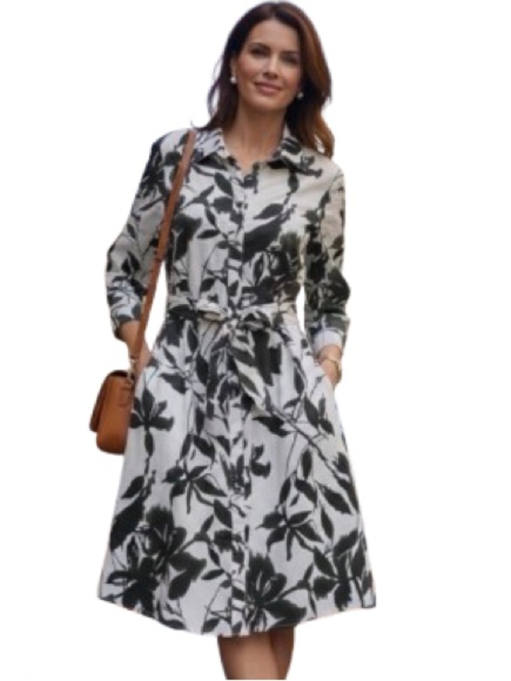 La Fée Maraboutée Botanical Print Dress - Italian Made - Size FR 38 (US 4/6)